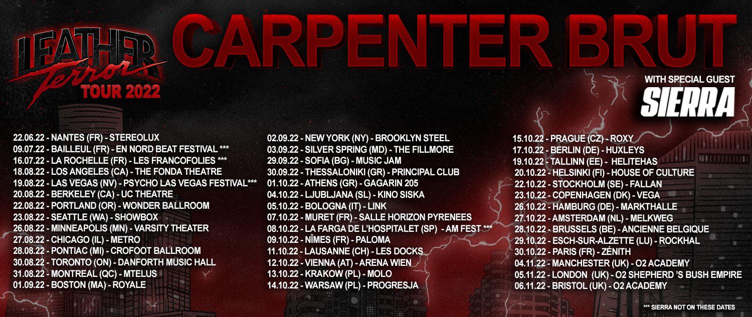 Carpenter brut tour