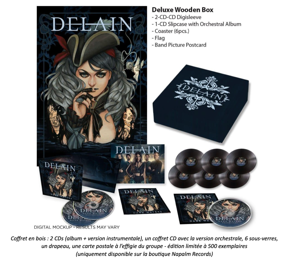 Delain coffret en bois