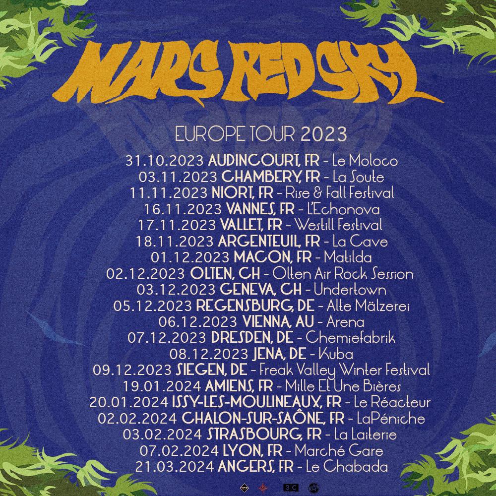 Mars red sky tour